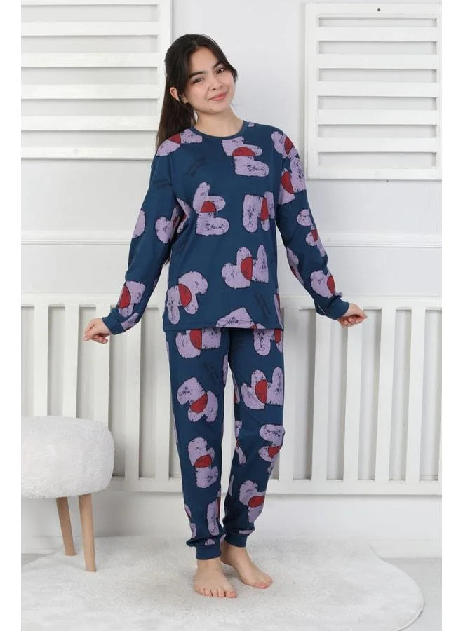 Zuzunga Tangled Hearts Pattern Girl's Pajama Set 8-13.
