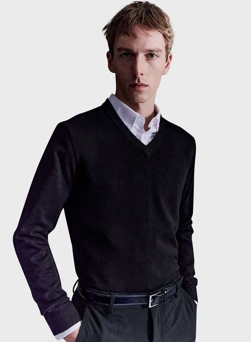 اتش اند ام V-Neck Sweater