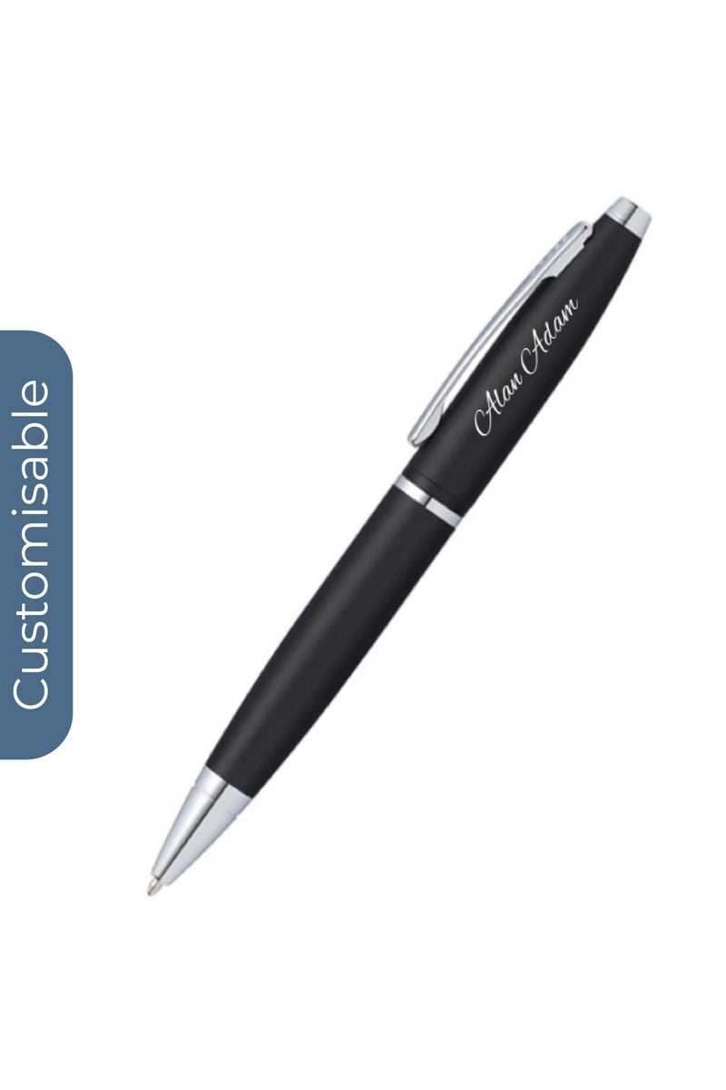Cross Personalised Cross Calais™ Matte Black with Polished Chrome Appointments Ballpoint Pen - Image 1