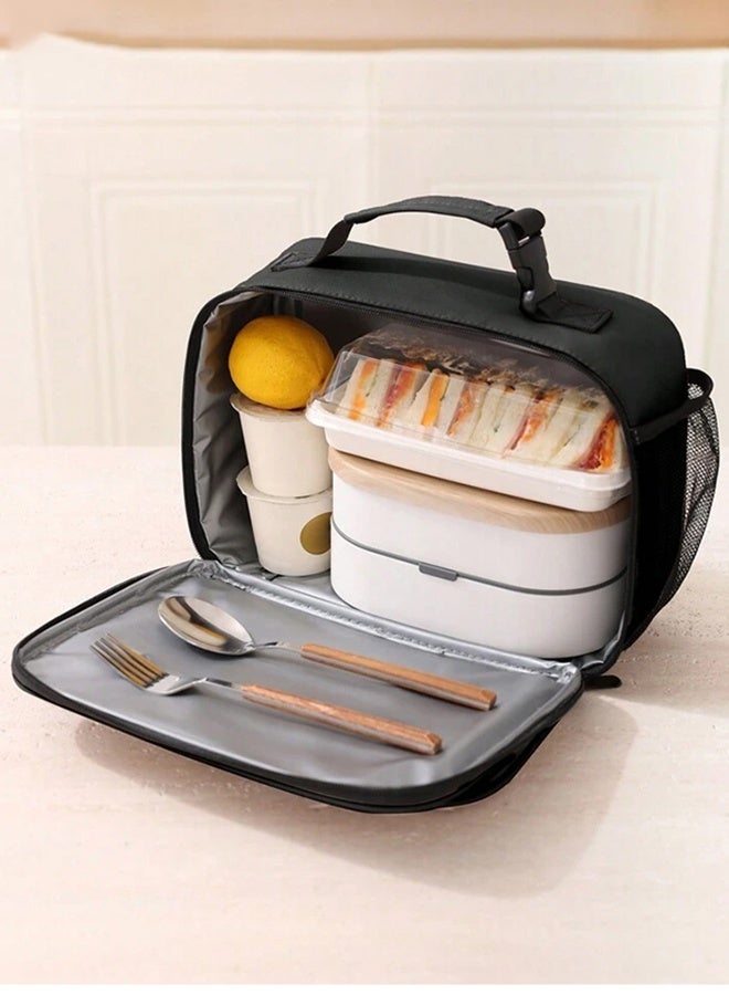 RollsTimi  Thermal Food Carrier Bag 6.3L,Waterproof Lunch Bag for Men and Women,Portable Work Food Bag,Reusable Lunch Bag for School, Office, Travel, Picnic - Image 2