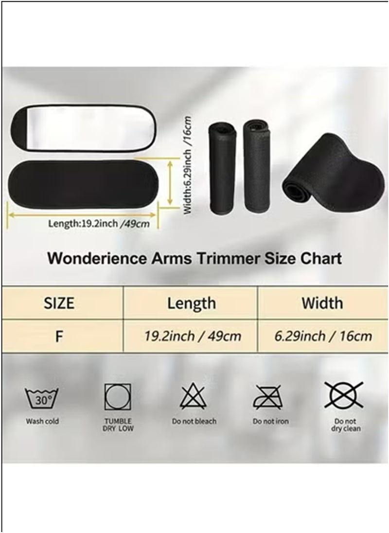 Generic 1 Pair Blue Color Arm Trimmers Sauna Sweat Arm Shaper Bands Adjustable Arm Trainer Weight Loss Toner Sleeves For Sports Workout Fitness  - Image 2
