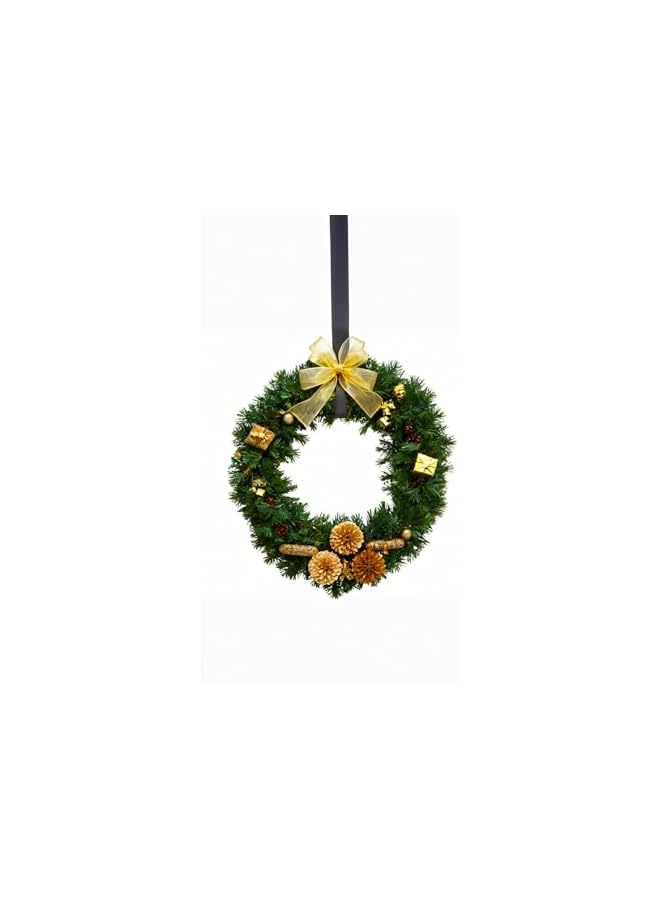 PROMASS promass Wreath Hanger - 15'' Front Door Metal Holder for Decor - Pack of 1 - Black, Easy Installation  - Image 2