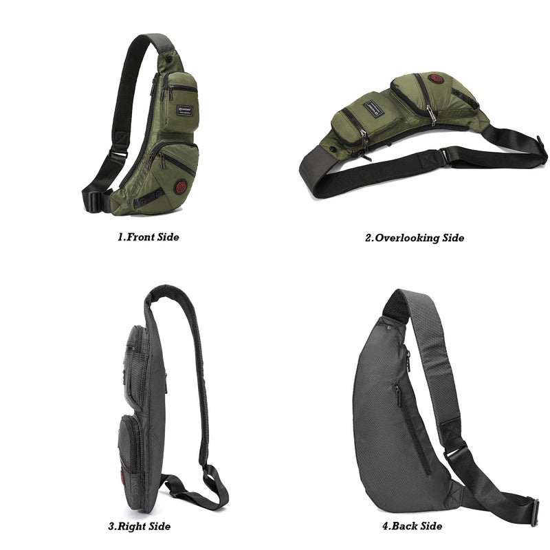 NICGID Sling Bag Chest Shoulder Backpack Crossbody Bags Casual Daypack for Men Women - Image 2