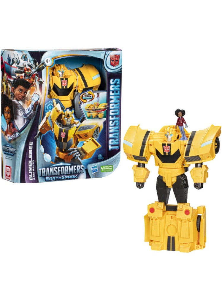 HASBRO - GAMING HASBRO TRANSFORMERS EARTHSPARK SPINCHANGER BUMBLEBEE - Image 3
