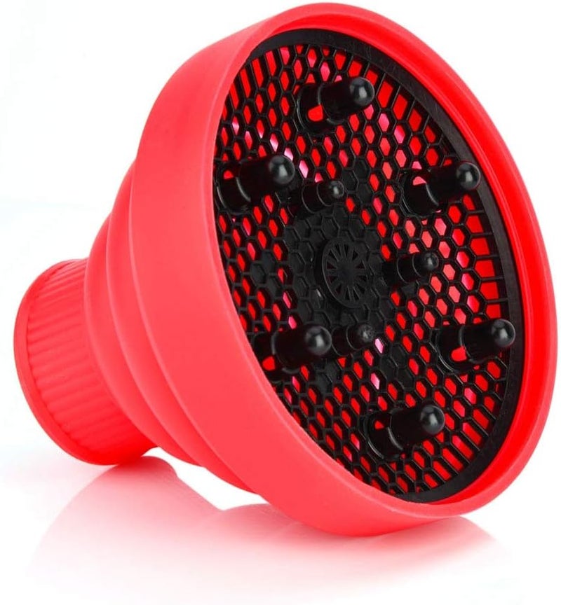 woobles Universal Hair Dryer Diffuser - Silicone Folding Hair Dryer Hood for Most Hair Dryer Blowers Makeup Styling- - Image 1