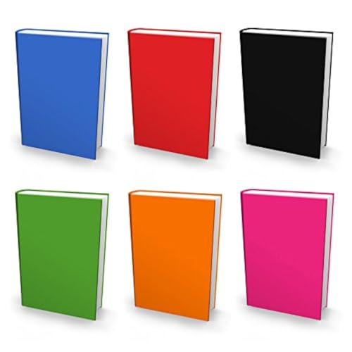 Book Sox Stretchable Book Cover: Jumbo 6 Color Value Pack. Fits Most Hardcover Textbooks up to 9" x 11". Adhesive-Free, Nylon Fabric School Book Protector. Easy to Put On. Washable & Reusable Jacket. - Image 1