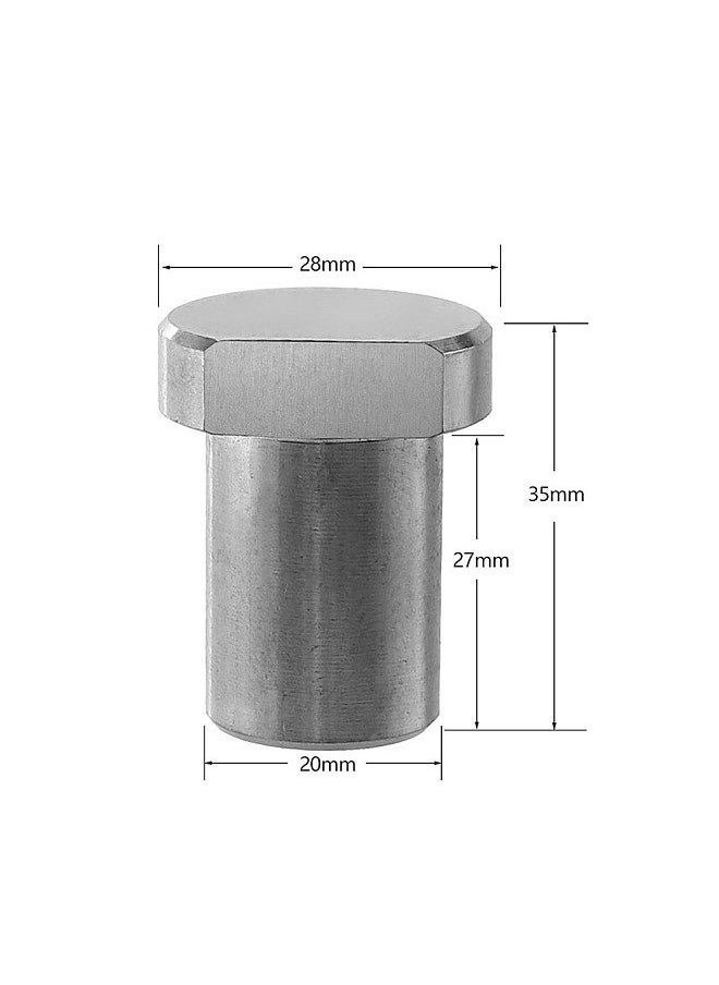 Generic - Φ20mm Stainless Steel Desktop Benchs Dogs Woodworking Block Woodworking Desktop Workbench Limit Block Home Woodworking DIY Stop Block Utility Accessory - Image 1