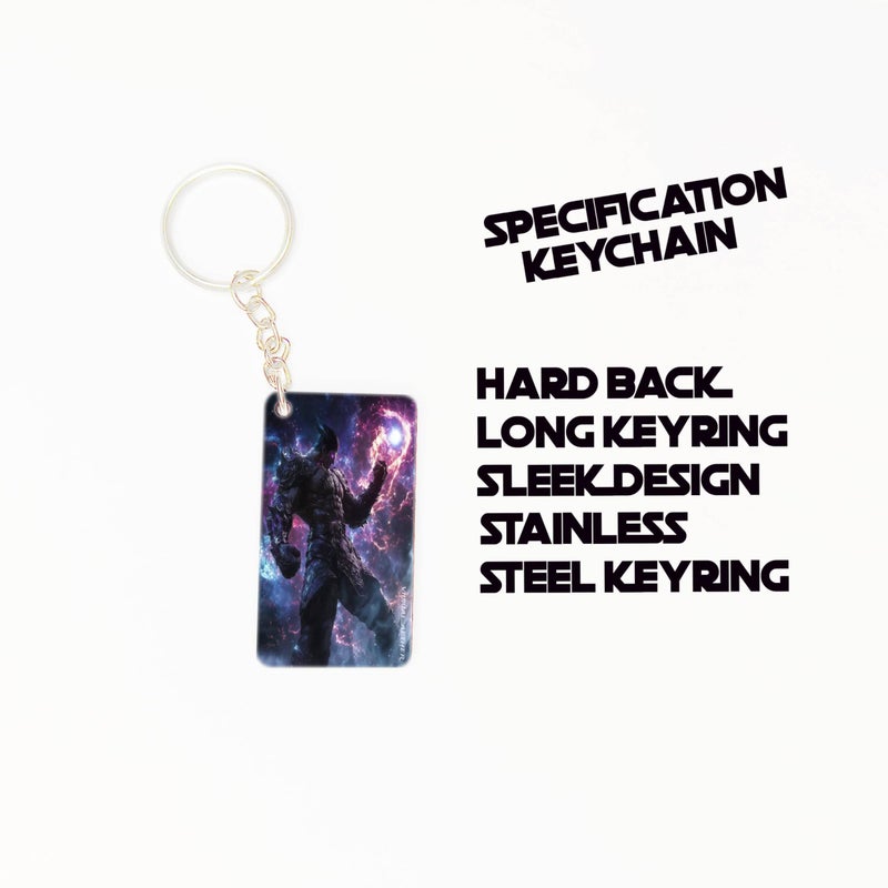 OUTFITQUE OUTFITQUE Premium (Pack of 2) Anime- 493 Printed Long Keychain For Bike, Scooty, Car, MDF Keyholder - Image 3