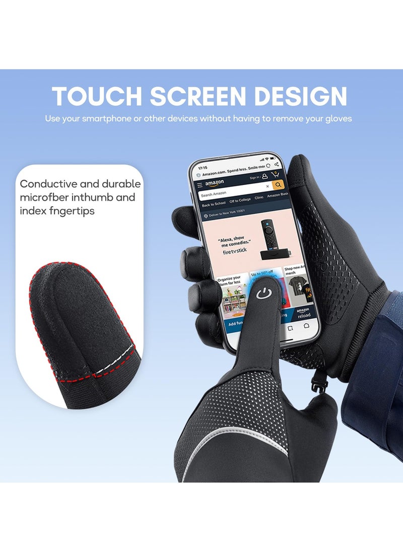 KASTWAVE Winter Gloves - Waterproof, Thermal, Touchscreen Friendly for Outdoor Sports, Running, Biking, and Driving - Unisex Design for Men and Women - Image 3