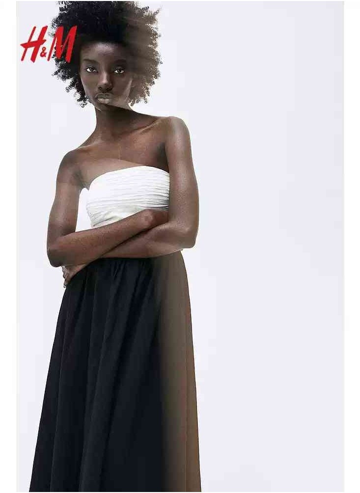 H and M - HM Women's New Loose Lightweight Comfortable And Fashionable Dress - Image 1