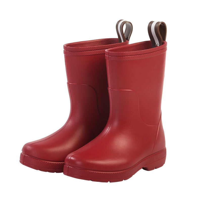 Rubber And Plastic Kidsren'S Rain Boots Exported From Japan Lightweight Kindergarten Kidsren'S Water Shoes Non-Slip Rain Boots For Boys And Girls - Image 1
