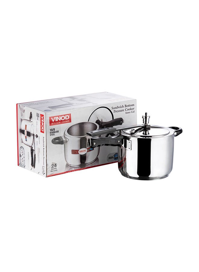 VINOD Steel Induction Pressure Cooker Inner Lid, 7 Liter, Silver, Vpci07, 1Pc - Image 4