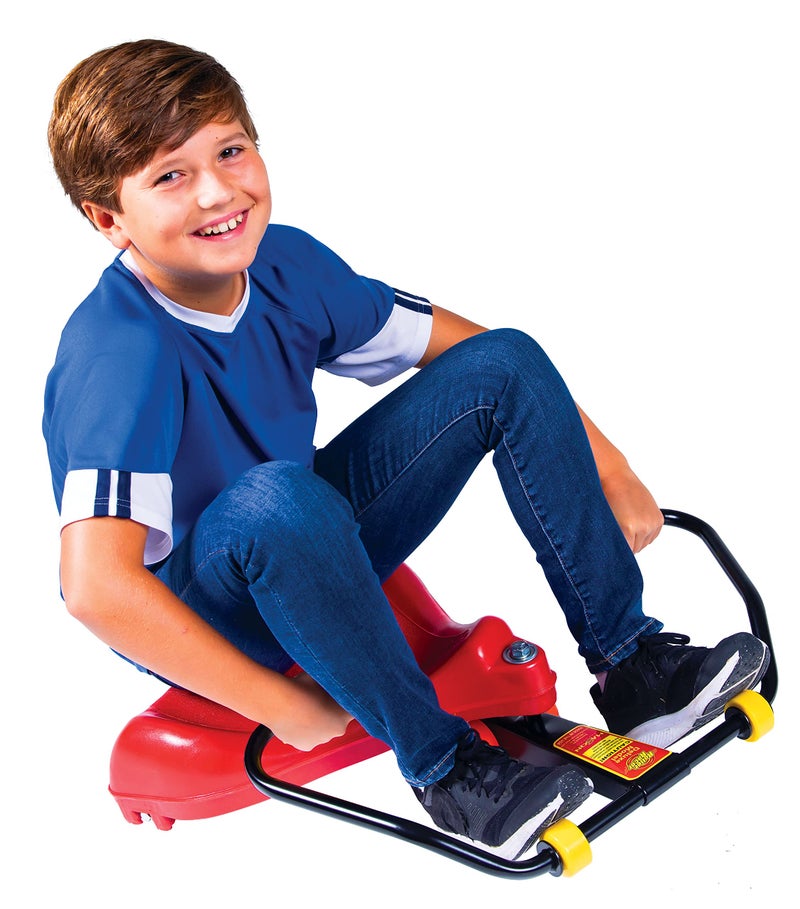 Roller Racer Deluxe Roller Racer Our Best SitSkate Scooter  an Ingenious Innovation Race and Roll Zig and Zag Twist and Turn Indoors and Out Without Batteries or Pedals Red - Image 3
