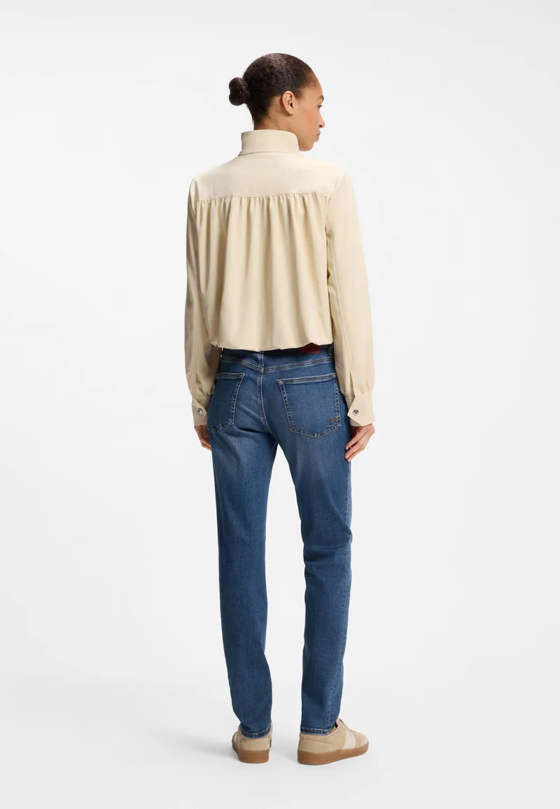 بوس Relaxed-fit jeans with balloon leg and front slits