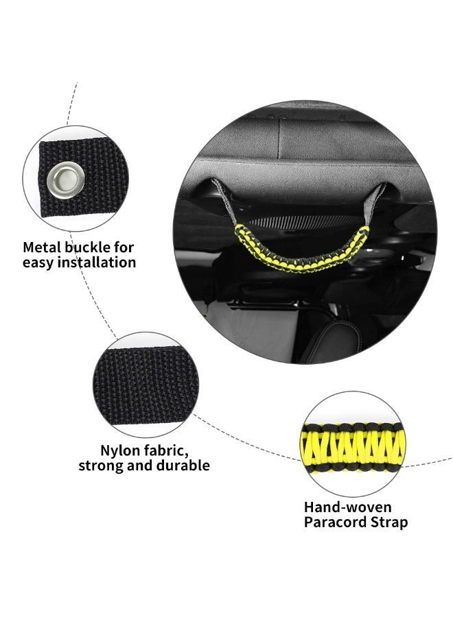 Woven Paracord Grab Handle for Ford Bronco & Jeep Wrangler JL/JT - Lightweight Interior Assist (2pcs) - Image 4