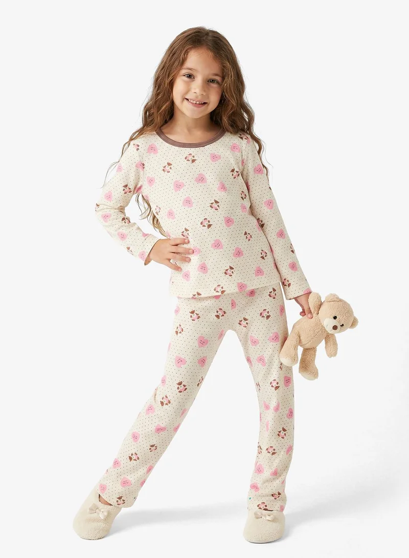 بنياتا بيجامة بأكمام طويلة