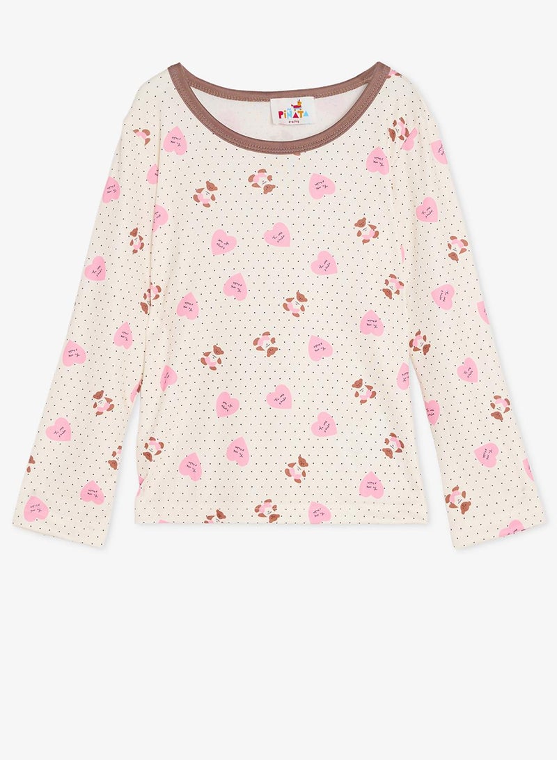Pinata Cute Bear Printed Long Sleeve Pyjamas - Image 3
