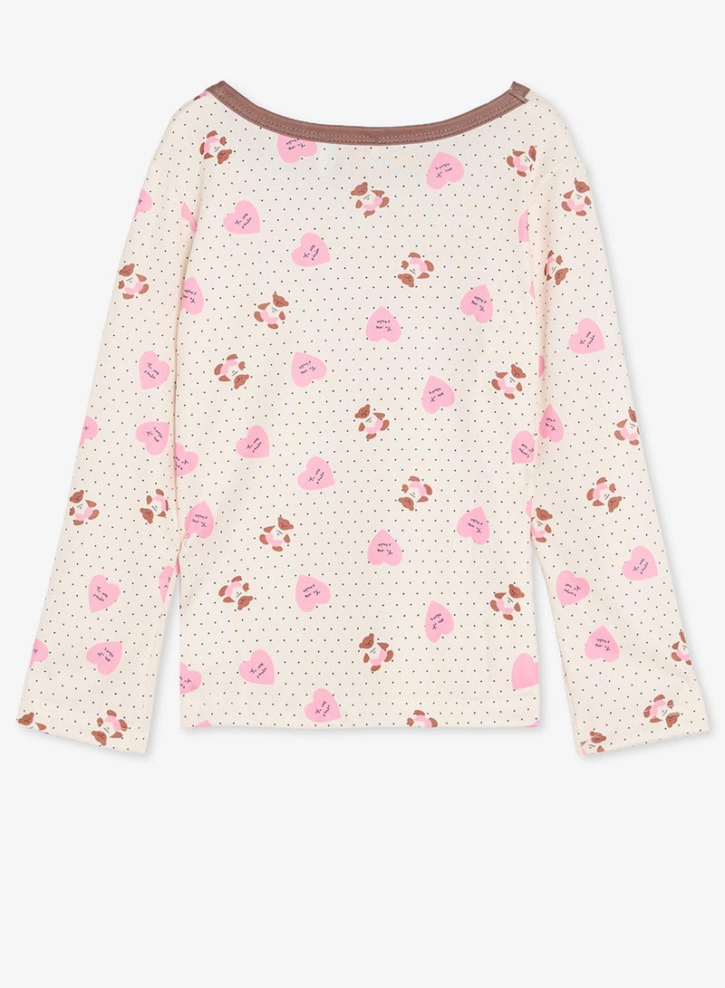 Pinata Cute Bear Printed Long Sleeve Pyjamas - Image 4