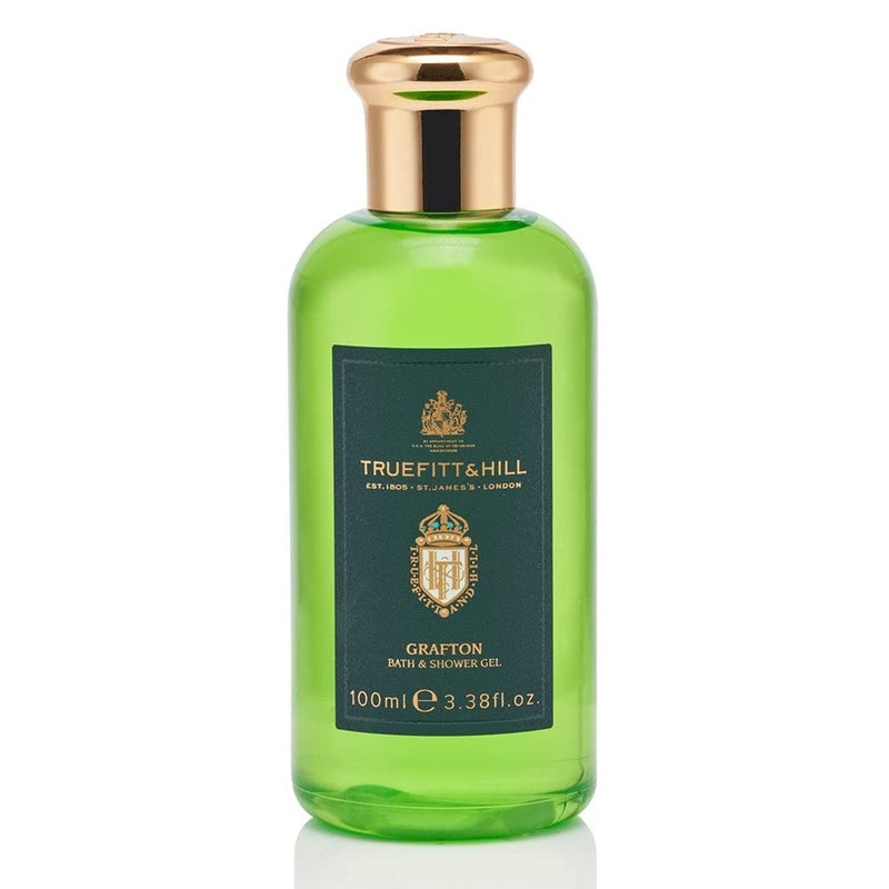 Truefitt & Hill Truefitt  Hill Grafton Bath and Shower Gel For Men 100 mlBody Wash For MenSulphate FreeParaben FreeCitric  Musky Fragrance Deep CleansingLimonene  Pathenol Moisturising  Nourishing - Image 1