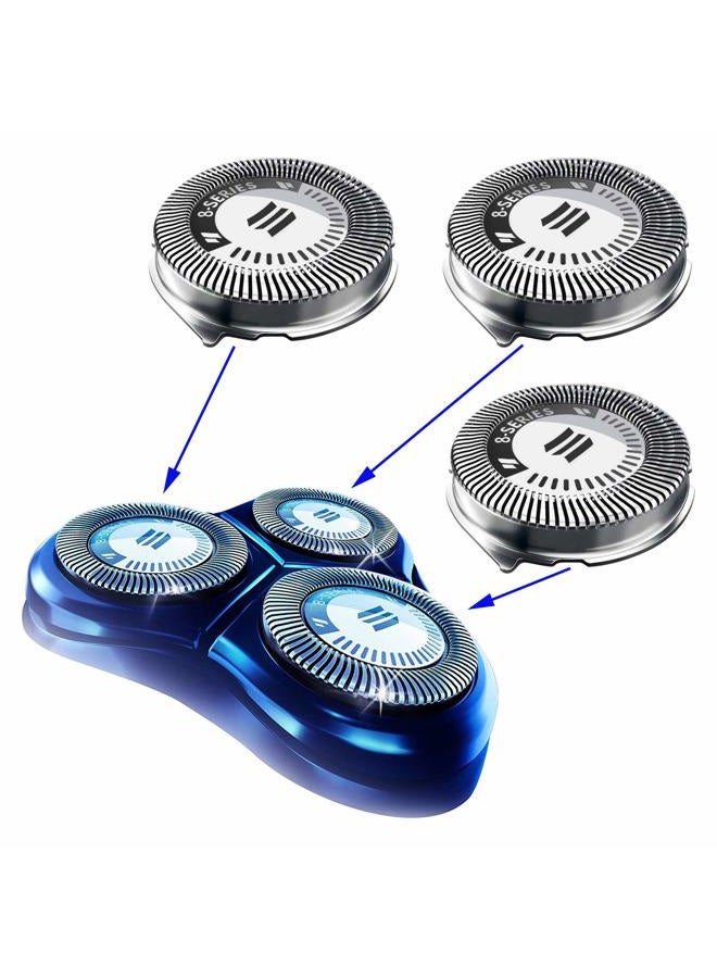 TERMATION HQ8 Replacement Heads for Philips Norelco Shavers, OEM HQ8 Heads New Upgraded - Image 1