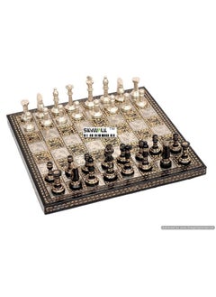 Skywalk Skywalk 10 X 10 Collectible Premium Metal Brass Made Chess Board Game Set With 100% Brass Pieces,Chess Set With Box Packing- Multi Color, Little Kid  - Image 2