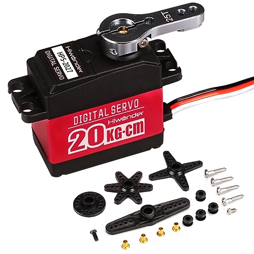 Hiwonder 20KG High Torque Digital Servo Motor Full Metal Gear, Waterproof Servp for RC Mode DIY,Control Angle 270° - Image 1