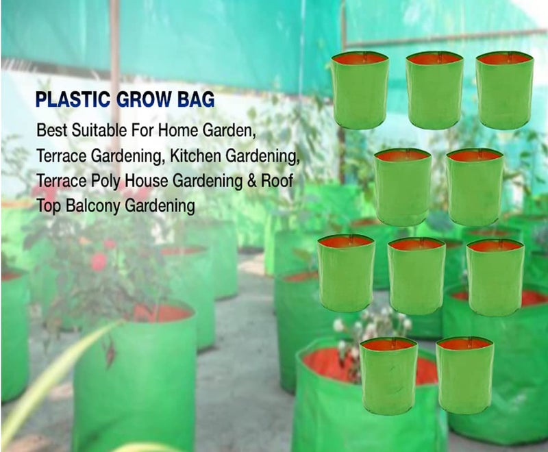 PlantaZee Grow Bags 15x15 inch, Terrace Gardening Vegetable Planting Pots, Plant Bags for Home Garden, (Pack of 5) - Image 4