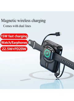X-level 10000 mAh Power Bank,Portable Charger With Built-InCable,PD 20W Output With TYPE-C,1 USB-A, Fast Charging Battery Pack For iPhone 16/15/14 Series, Galaxy, iPad, AirPods, And More Black  - Image 3