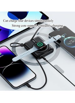 X-level 10000 mAh Power Bank,Portable Charger With Built-InCable,PD 20W Output With TYPE-C,1 USB-A, Fast Charging Battery Pack For iPhone 16/15/14 Series, Galaxy, iPad, AirPods, And More Black  - Image 2