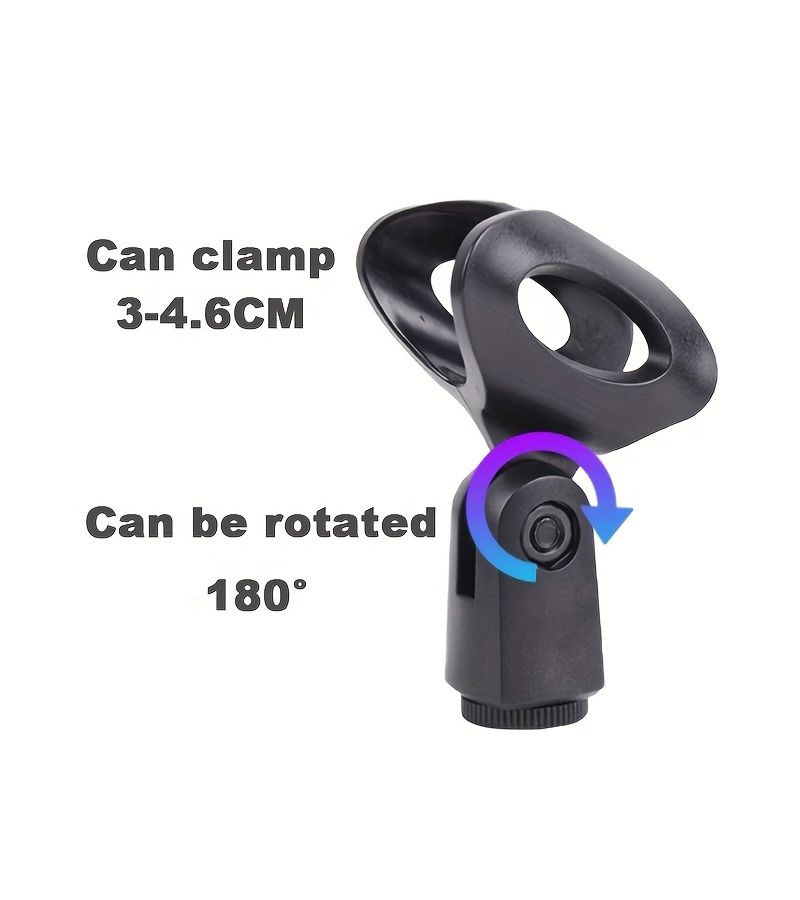 HY One To Four Dual Head Microphone Clip For Stand Stage Live - Image 4