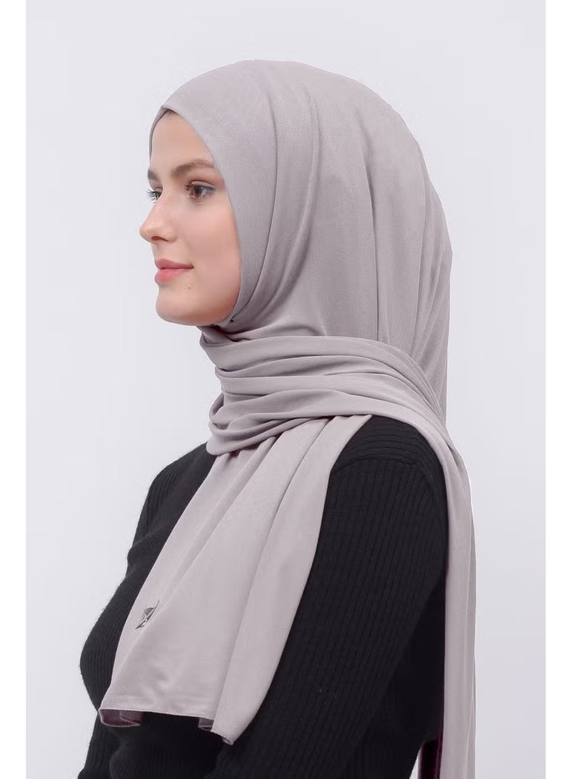 Altobeh Hijab Combed Cotton Shawl Plain-Light Mink - Image 1
