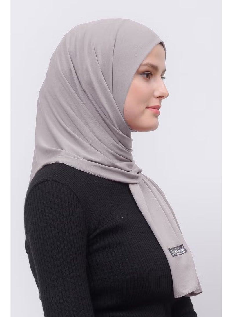 Altobeh Hijab Combed Cotton Shawl Plain-Light Mink - Image 2