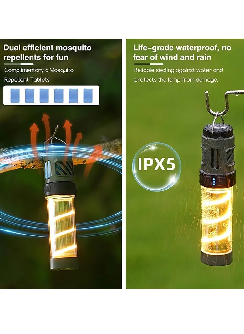 Verci Mosquito Killer Lamp Portable Lantern Camping Tent Mosquito Repellent Large Capacity Lighting Flashlight With Triangle Bracket  - Image 2