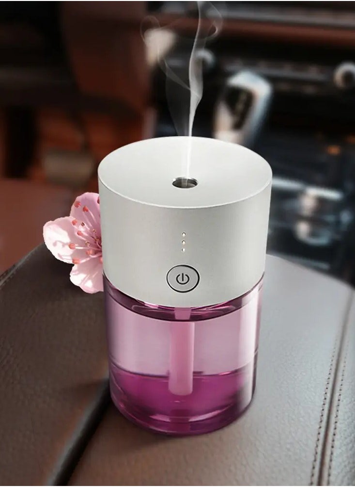 CORAL AROMA - Glass S Portable Fragrance Diffuser for Cars & Desktop – USB-Powered, and Motion-Activated with 1 Year Warranty - Image 1