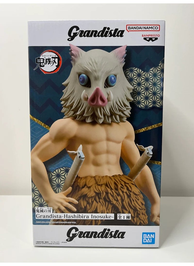 Banpresto Demon Slayer Kimetsu no Yaiba Grandista - Inosuke Hashibira Figure  - Image 3