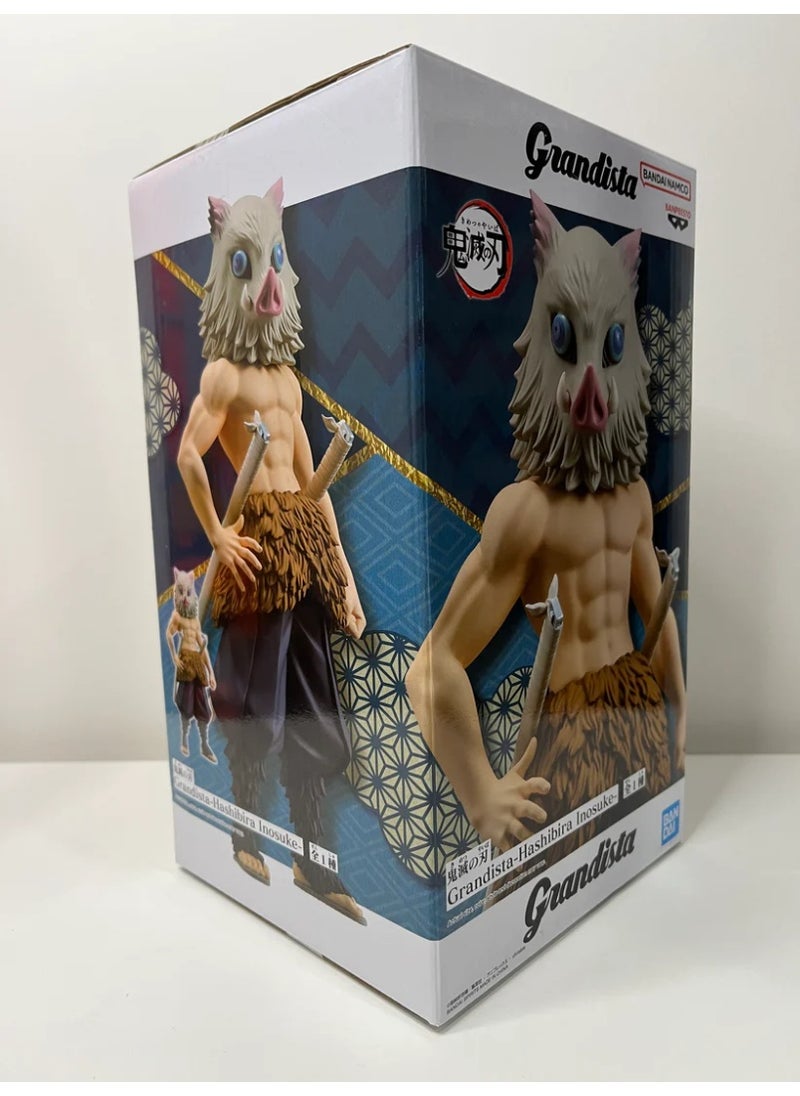 Banpresto Demon Slayer Kimetsu no Yaiba Grandista - Inosuke Hashibira Figure  - Image 1