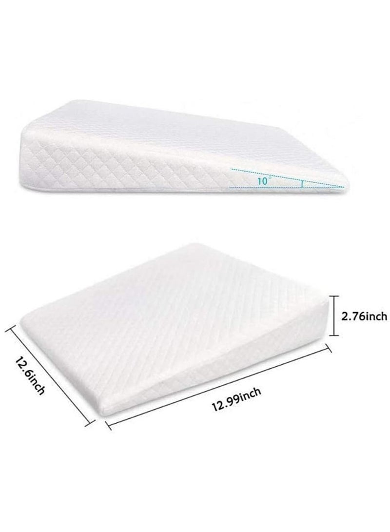 Crib Wedge for Reflux Baby Sleep Memory Foam Sleeping Wedge Nursery Pillow Infant Sleep Positioner Baby Crib Inclines Mattress 10-Degree Incline  - Image 5