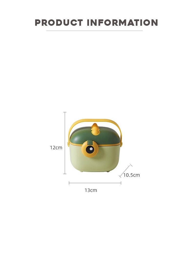 SKY-TOUCH Baby Formula Dispenser with Scoop Baby Formula Container Portable Milk Powder Storage Box Cute Snack Fruit Food Holder for Travel in Dino Theme Pink - Image 5