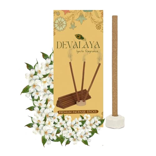 Devalaya Soothing Lavender/Arabian Mogra Dhoop Sticks (40 Sticks, Pack of 2), Bamboo-Less Incense Sticks, Agarbatti for Pooja, 100% Charcoal-Free, 4-inch Length with Ceramic Strand - Image 3