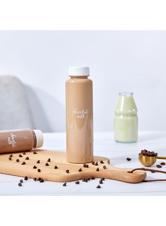 Restaurantware Label Tek 1.9 x 1 Inch Chocolate Milk Bottle Labels, 100 Water-Resistant Labels For Bottles - Self-Adhesive, Clear With White Font, Plastic Bottle Stickers, For Drink Pouches, - Image 3