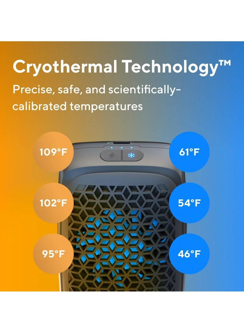 Therabody Therabody RecoveryTherm Cube Instant Heat, Cold & Contrast Therapy for Pain Relief & Exercise Recovery in Knee, Back, Shoulders & Full Body - Portable Hot and Cold Pack with Cryotherapy & Heating Pad