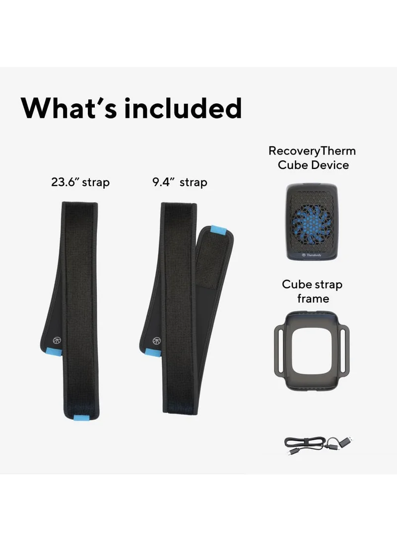 Therabody Therabody RecoveryTherm Cube Instant Heat, Cold & Contrast Therapy for Pain Relief & Exercise Recovery in Knee, Back, Shoulders & Full Body - Portable Hot and Cold Pack with Cryotherapy & Heating Pad