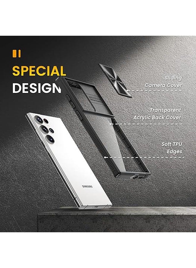 general For Samsung Galaxy S23 Ultra Case (2023), Sliding Camera Ultra Thin Clear Case with Flap Compatible with Samsung Galaxy S23 Ultra - Image 4