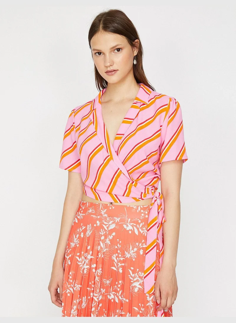 كوتون Striped Blouse