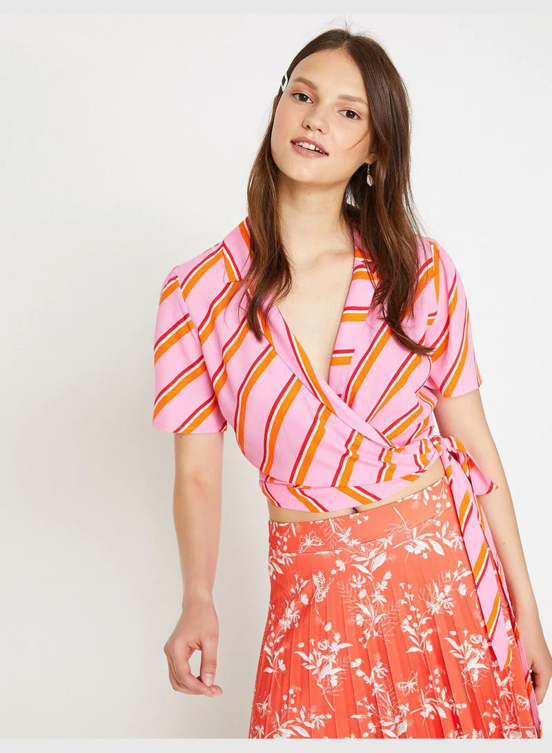 كوتون Striped Blouse