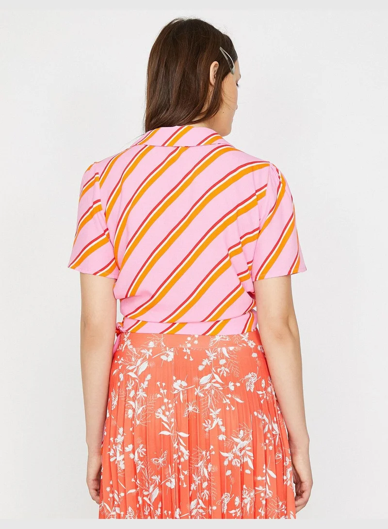 كوتون Striped Blouse