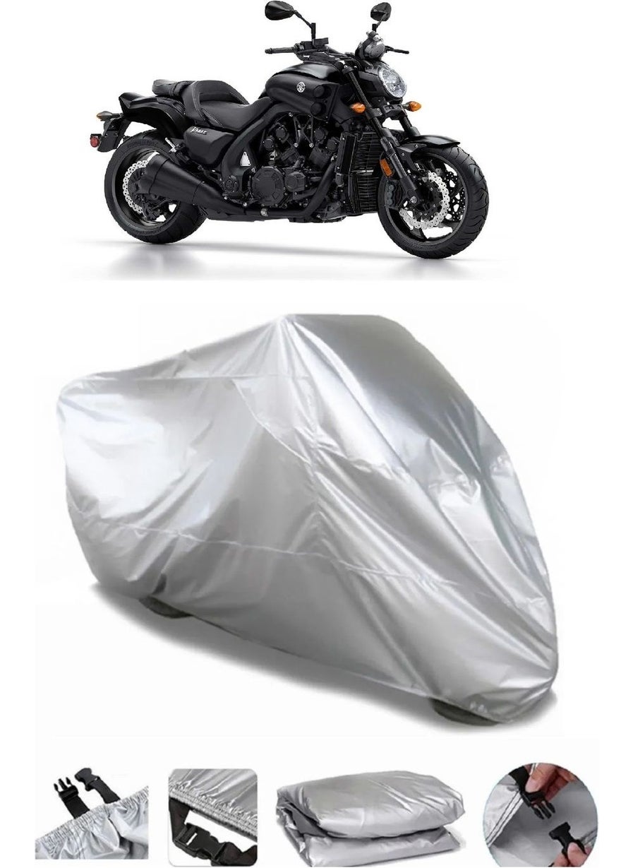 Breen Yamaha Vmax Grey Waterproof Motorcycle Canvas Premium  - Image 1
