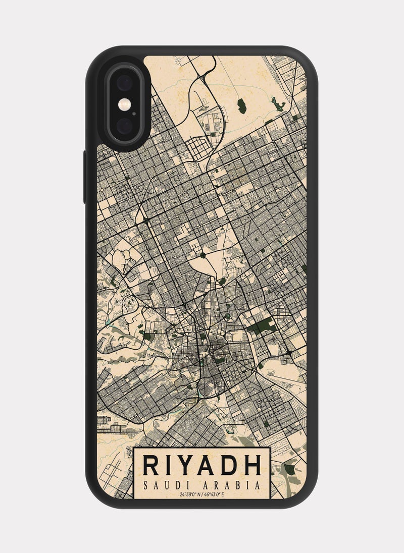 PXLAAT iPhone X case cover Riyadh City Map - Image 1