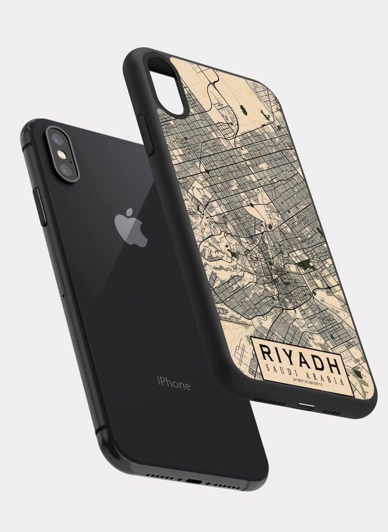 PXLAAT iPhone X case cover Riyadh City Map - Image 2
