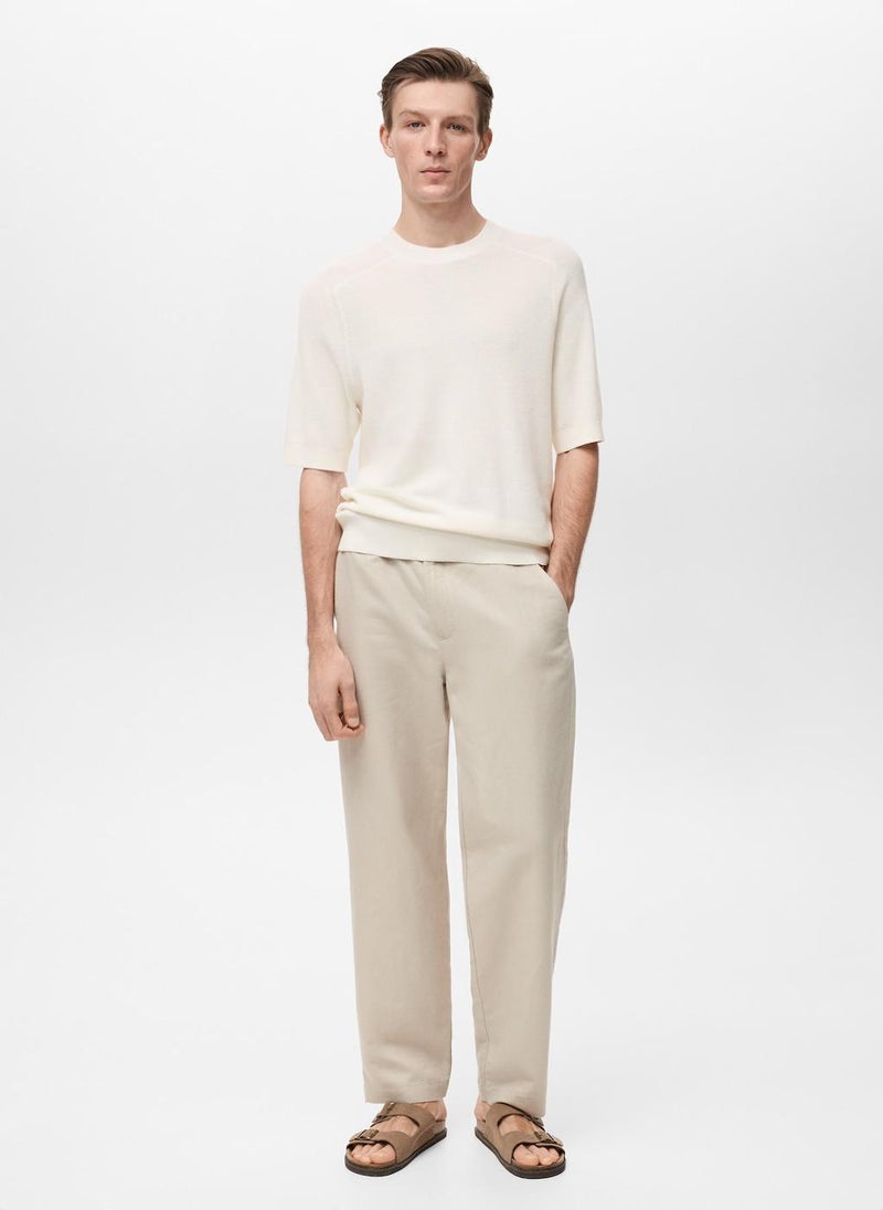 Structured Knitted T-Shirt